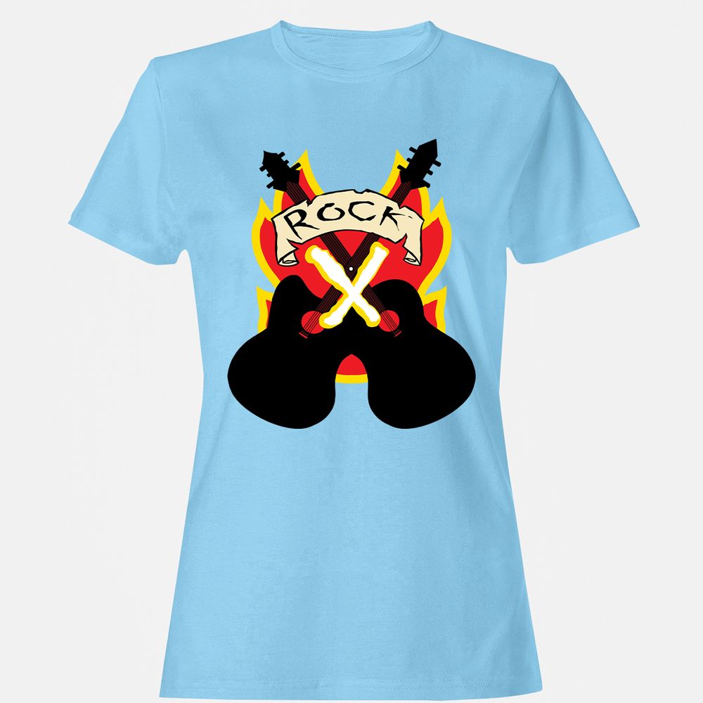 Women's T-Shirt - QHNG6FQM - Light Blue - 8