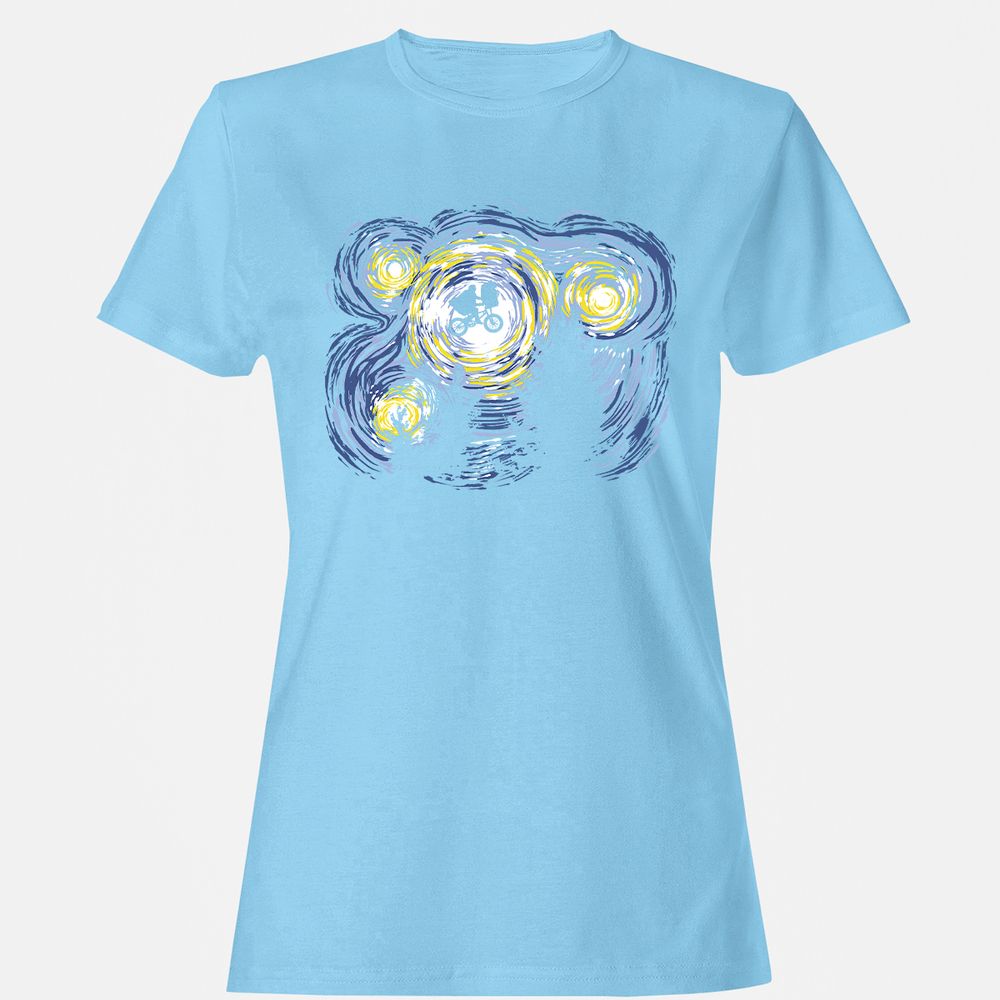 Women's T-Shirt - ZHU8NVCZ - Light Blue - 8