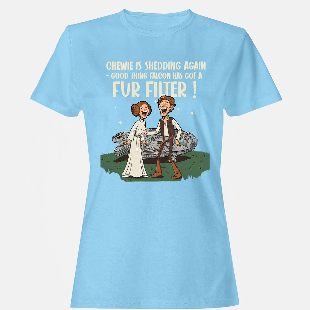 Women's T-Shirt - Z6TJQHCR - Light Blue - 8