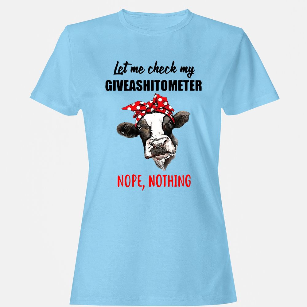 Women's T-Shirt - 9C3RLH9U - Light Blue - 8