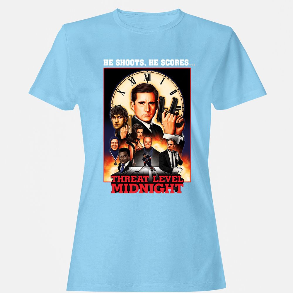 Women's T-Shirt - L5KQE91H - Light Blue - 8