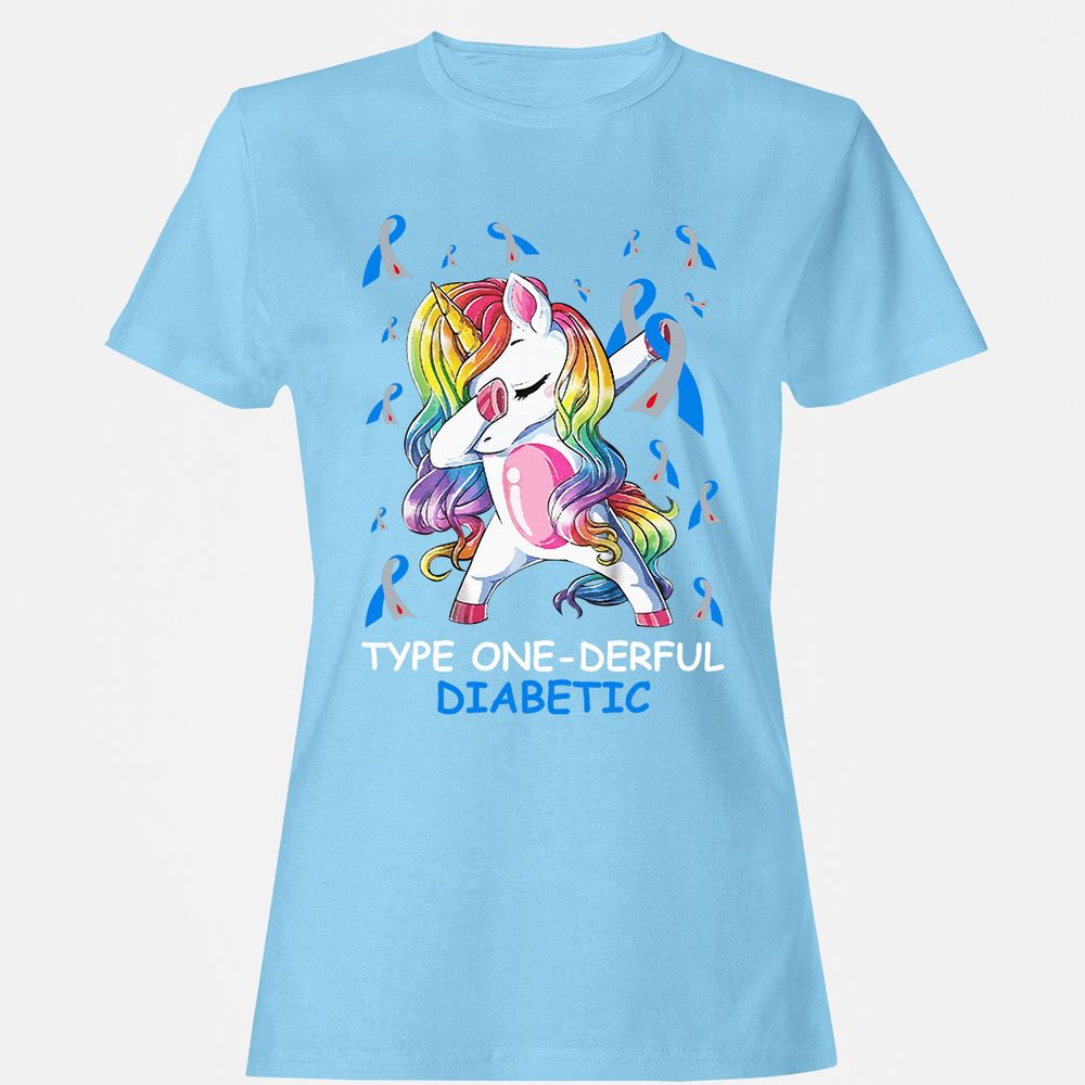 Women's T-Shirt - UQU5QRJB - Light Blue - 8