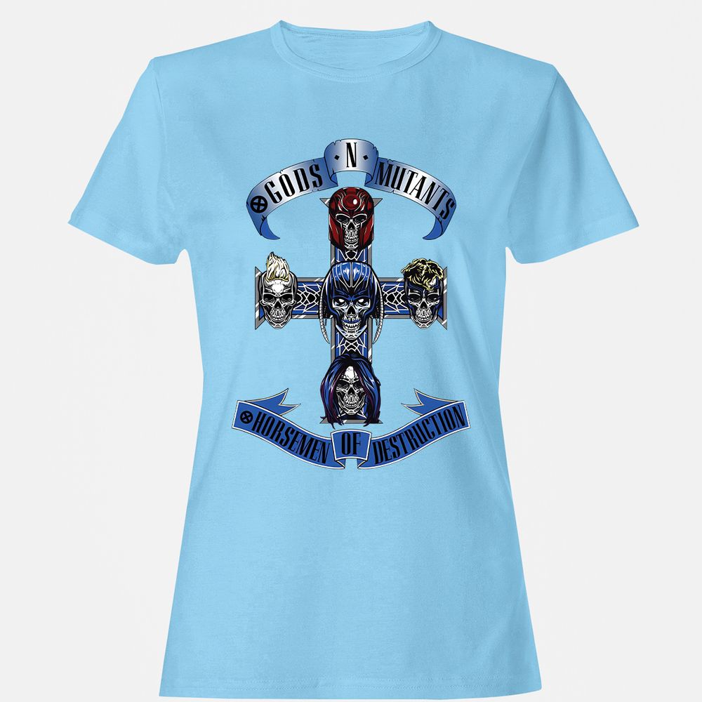 Women's T-Shirt - H9MTCU9K - Light Blue - 8