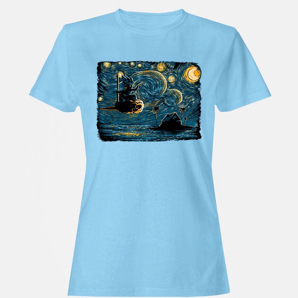 Women's T-Shirt - JFGXZQ4B - Light Blue - 8