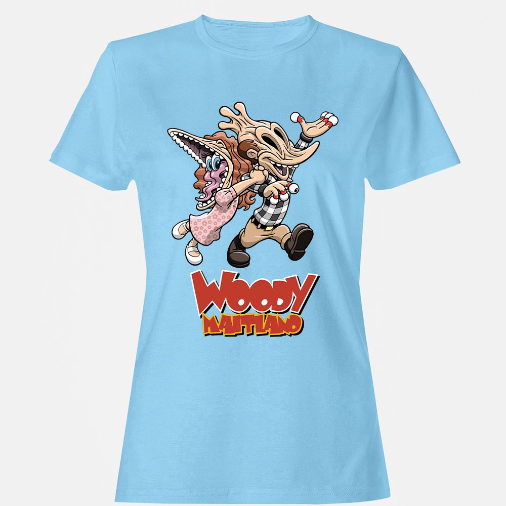 Women's T-Shirt - 8GKUVHMB - Light Blue - 8