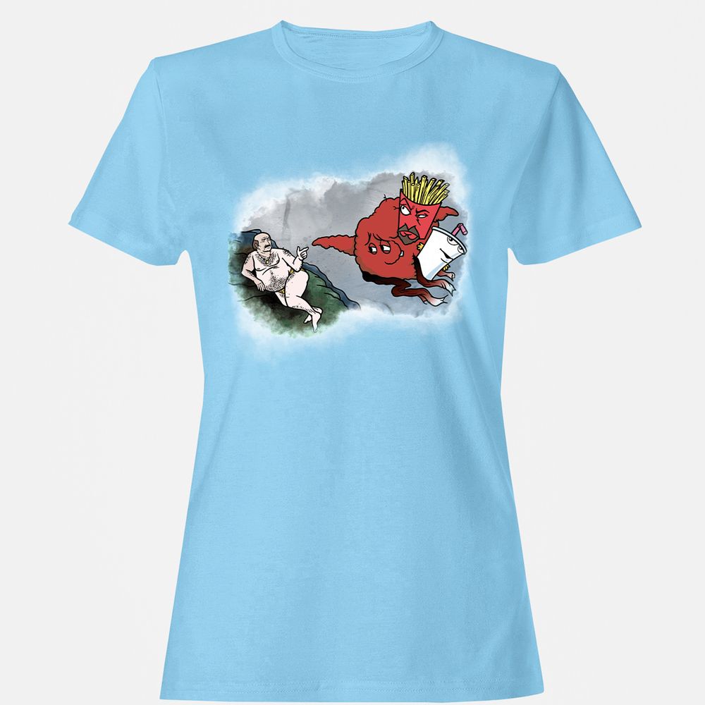 Women's T-Shirt - ULSQV8DJ - Light Blue - 8