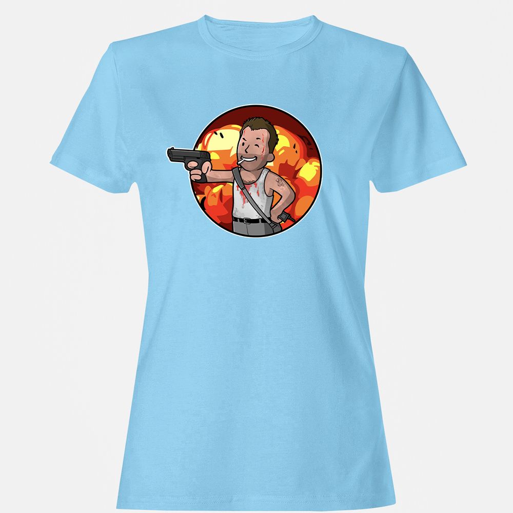 Women's T-Shirt - VV98VKRG - Light Blue - 8