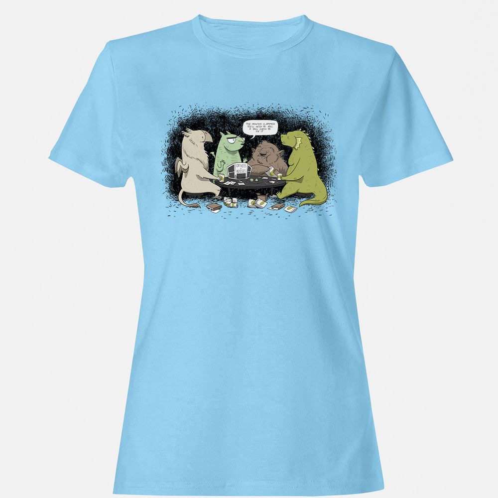 Women's T-Shirt - DX6RP37H - Light Blue - 8