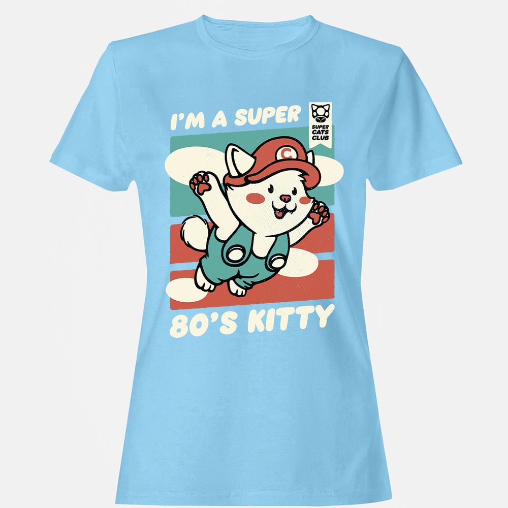 Women's T-Shirt - QGA4RECZ - Light Blue - 8