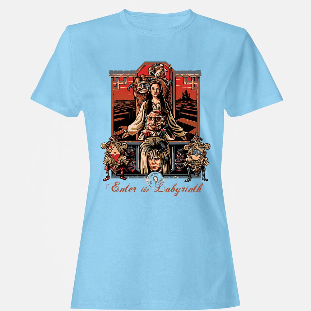 Women's T-Shirt - TJZZ7WZY - Light Blue - 8