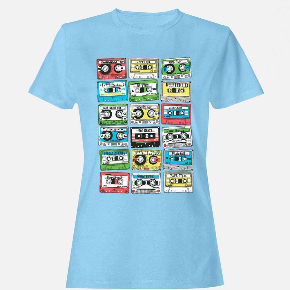 Women's T-Shirt - CUD91W7P - Light Blue - 8