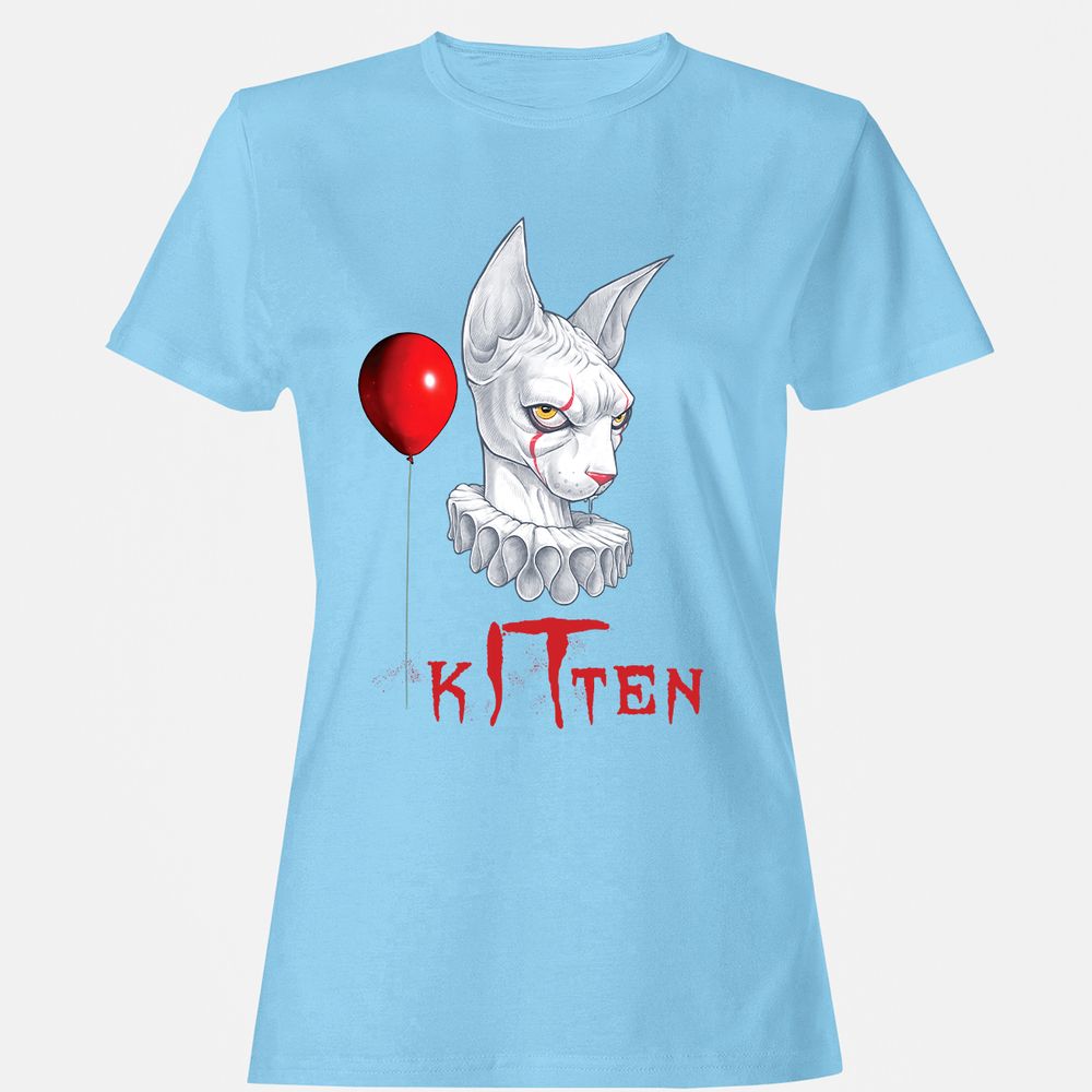 Women's T-Shirt - YDAQUVST - Light Blue - 8