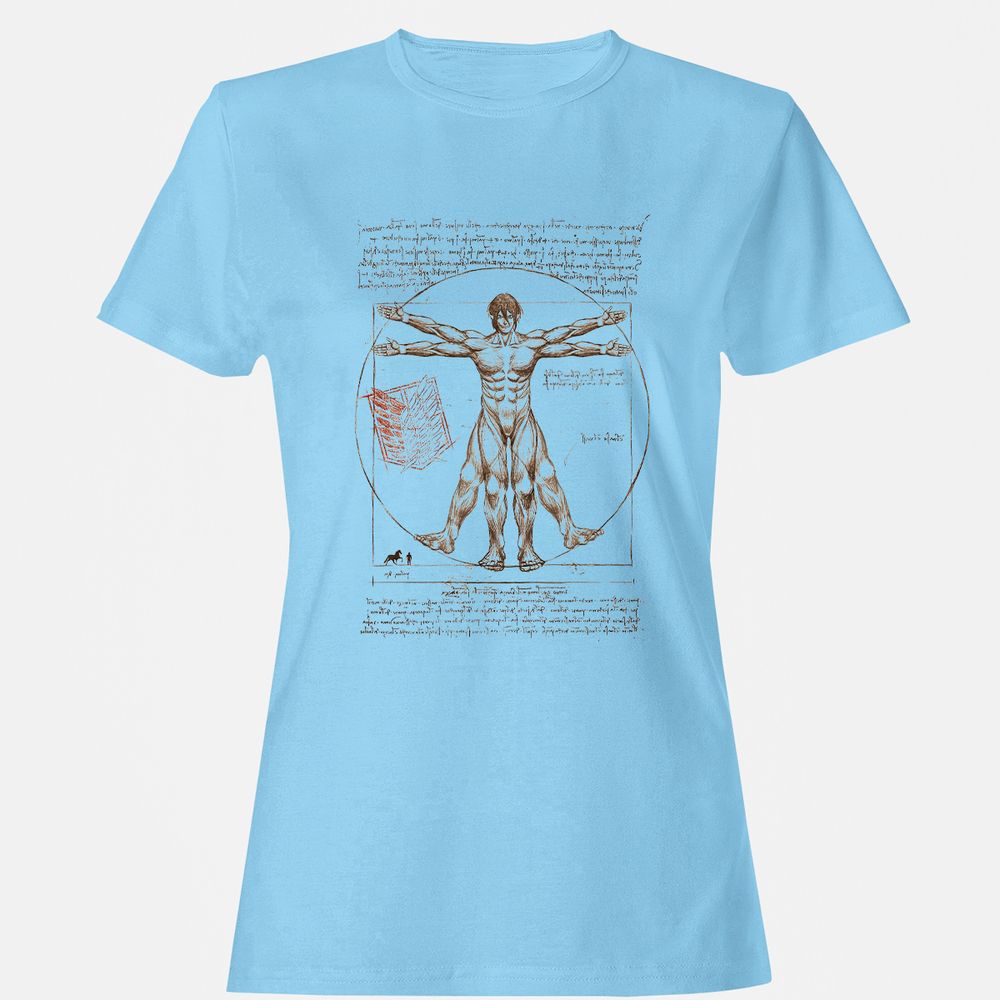 Women's T-Shirt - 6CTQC8XA - Light Blue - 8