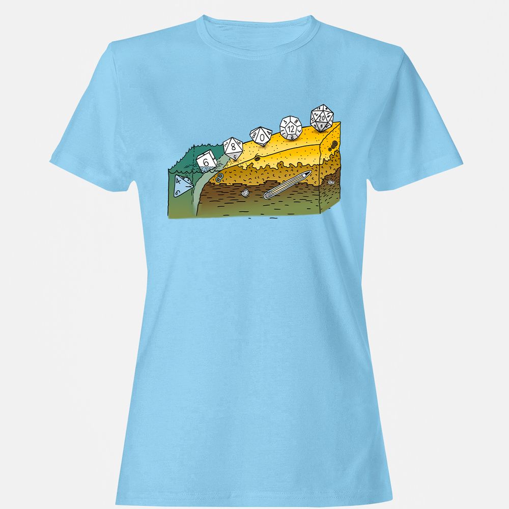 Women's T-Shirt - A1AQYJ8U - Light Blue - 8