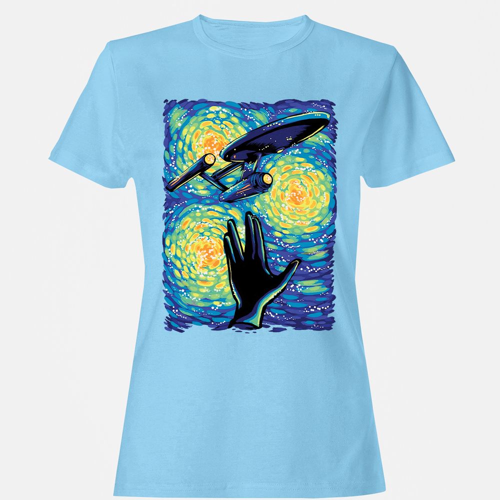 Women's T-Shirt - 8UNJM1QY - Light Blue - 8