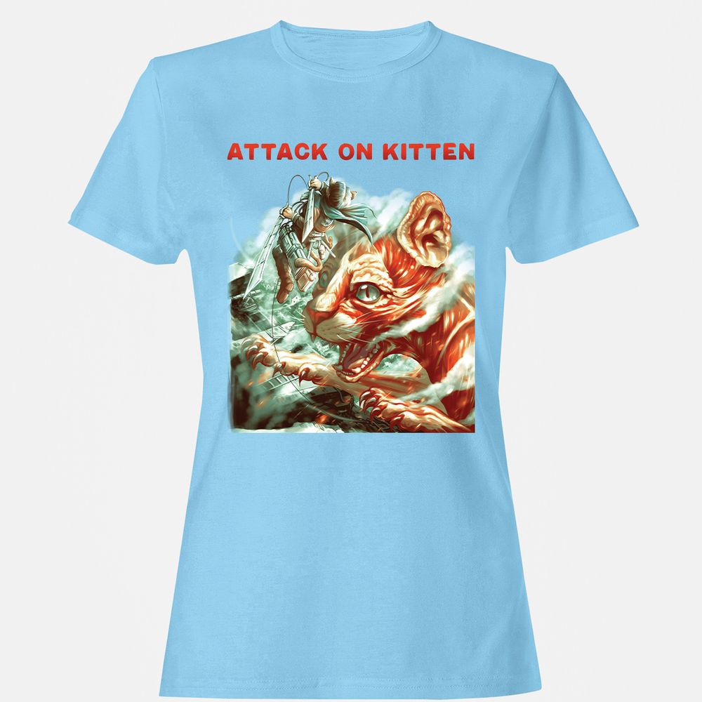 Women's T-Shirt - EA14V368 - Light Blue - 8