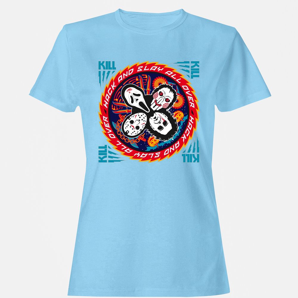 Women's T-Shirt - U7S9GNS3 - Light Blue - 8