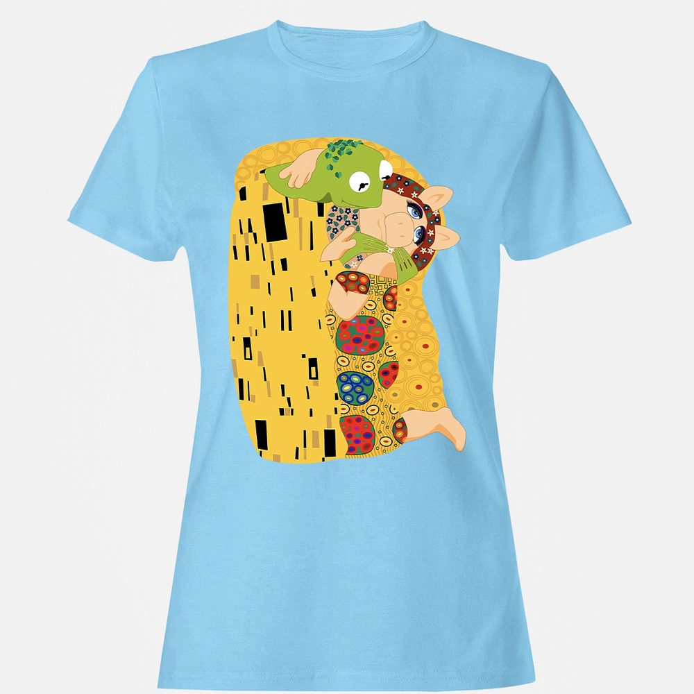 Women's T-Shirt - H7SUKVDN - Light Blue - 8