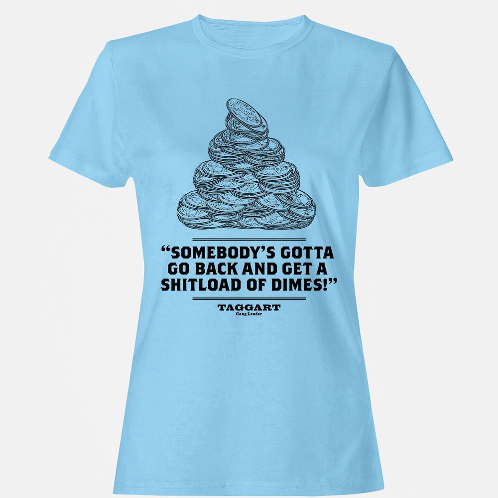 Women's T-Shirt - C6YTJURU - Light Blue - 8