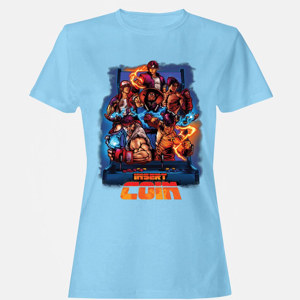 Women's T-Shirt - QB448NDV - Light Blue - 8