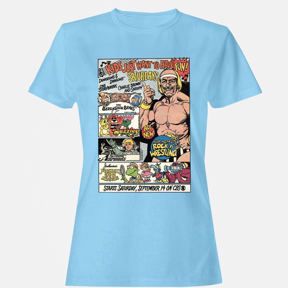 Women's T-Shirt - 5G16QMHQ - Light Blue - 8
