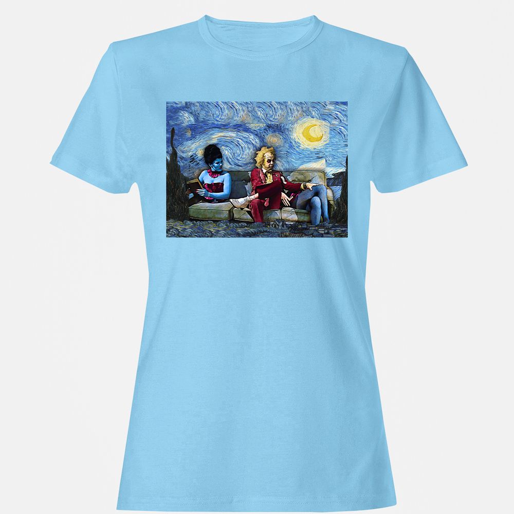 Women's T-Shirt - FB7PXHZ9 - Light Blue - 8