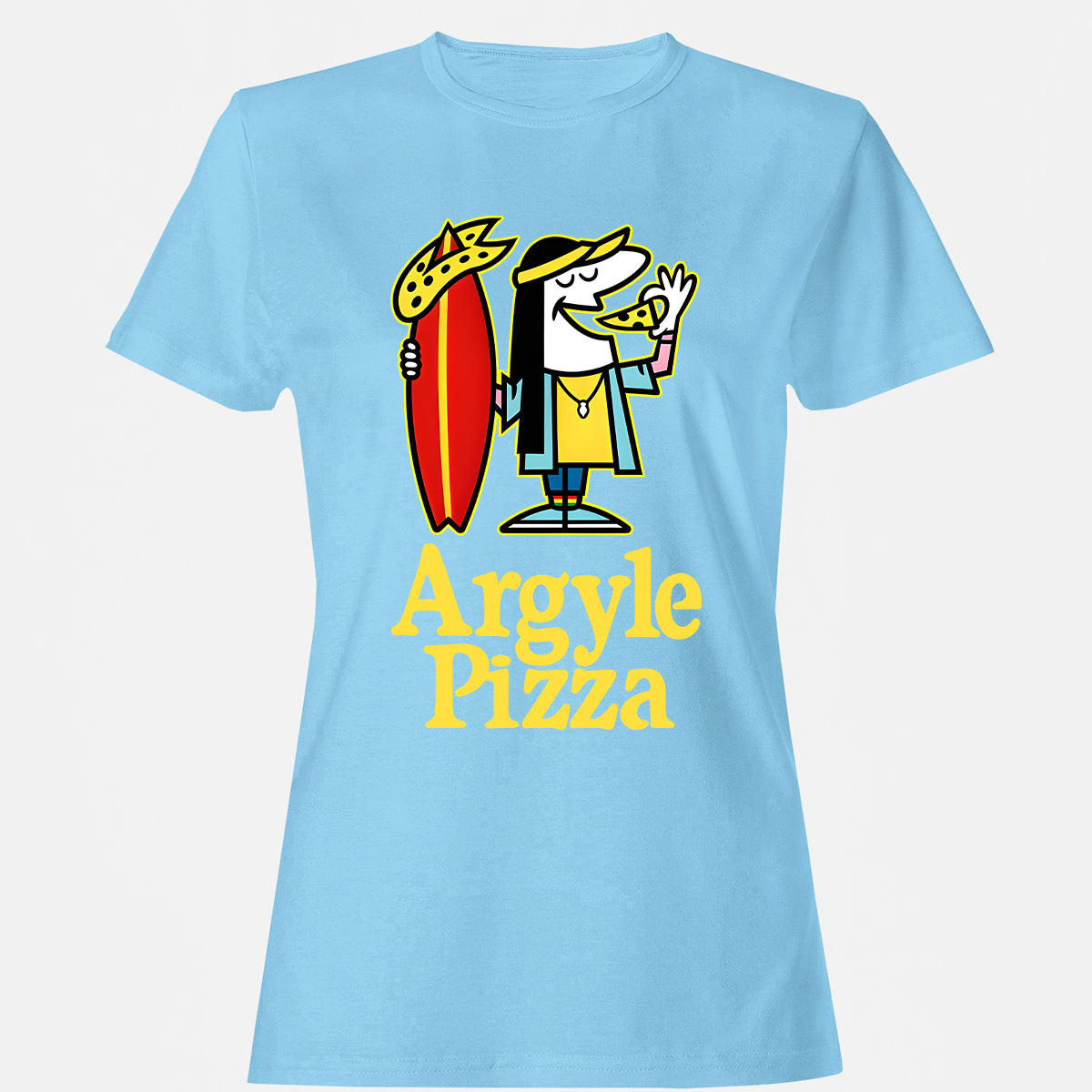 Women's T-Shirt - 6LS1NN9R - Light Blue - 8