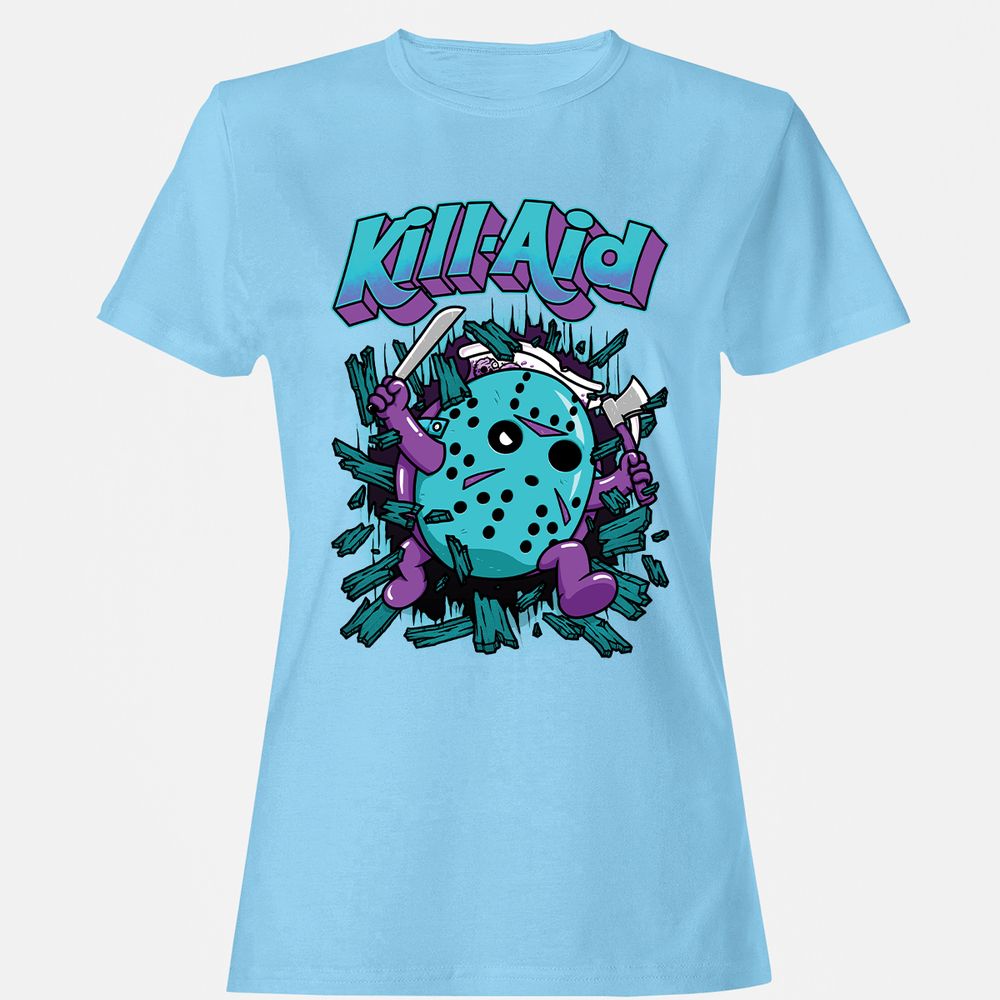 Women's T-Shirt - HQD84ZHB - Light Blue - 8