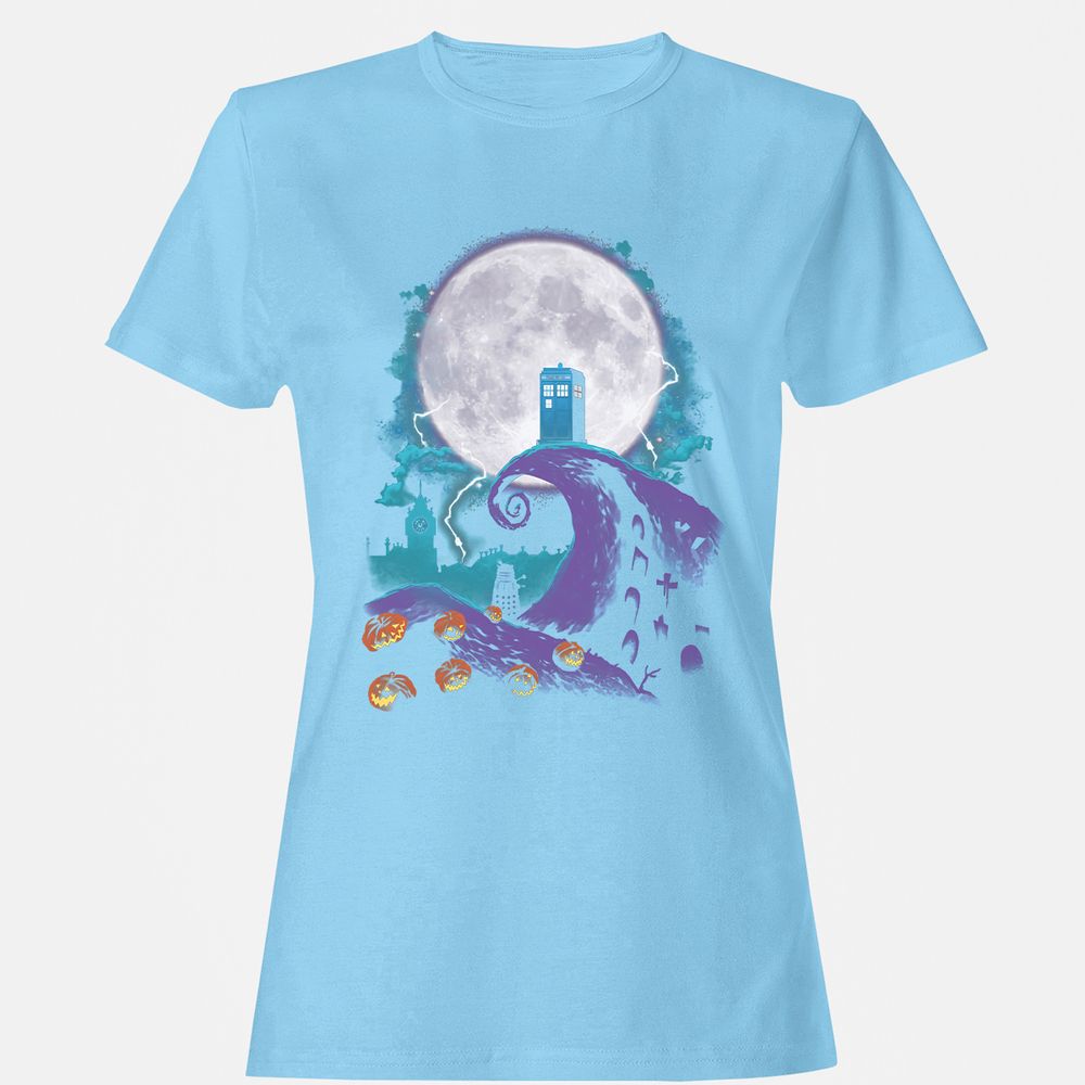 Women's T-Shirt - 3PFLHUX4 - Light Blue - 8