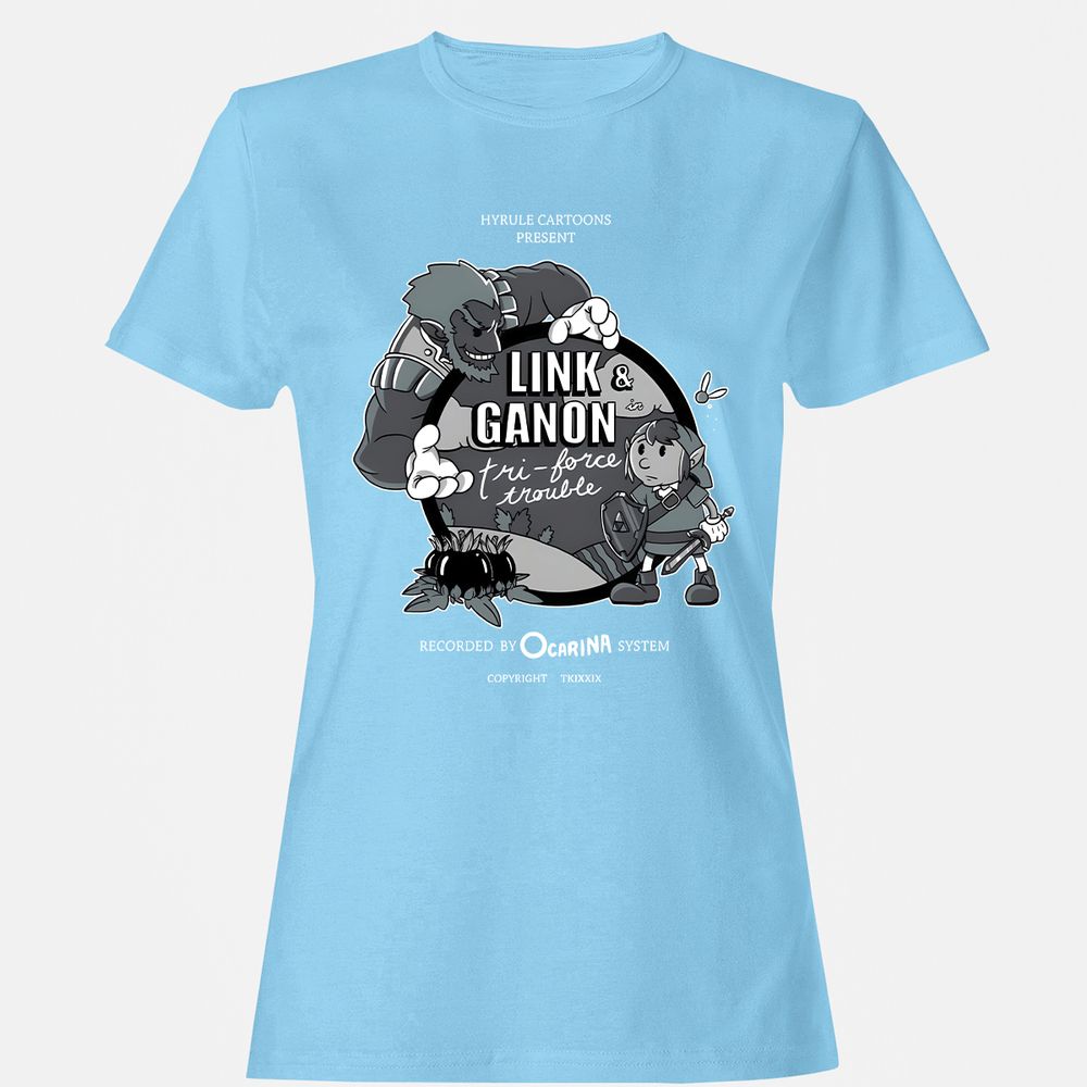 Women's T-Shirt - MHYL88ZX - Light Blue - 8