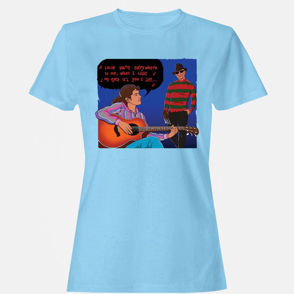 Women's T-Shirt - D6831V72 - Light Blue - 8