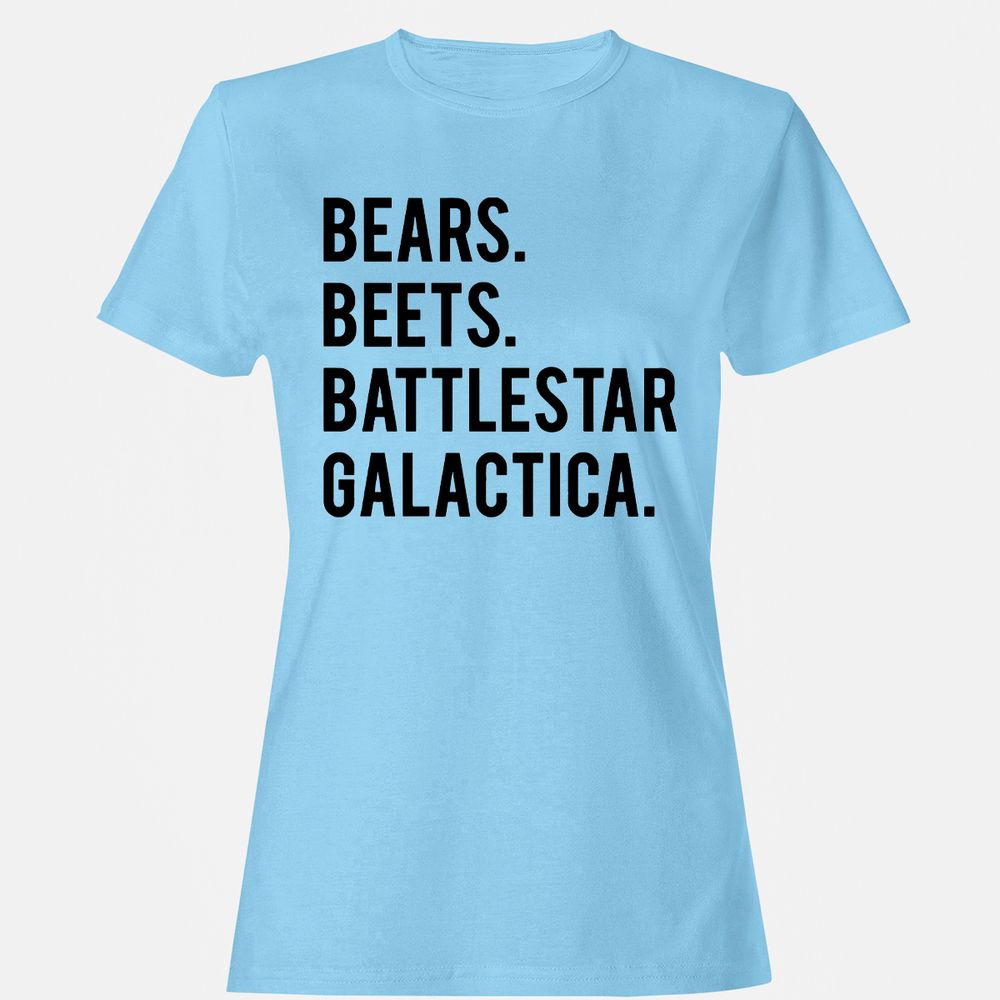 Women's T-Shirt - QVFES2BS - Light Blue - 8