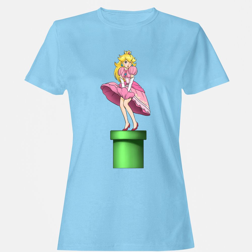 Women's T-Shirt - AQZ49JGR - Light Blue - 8
