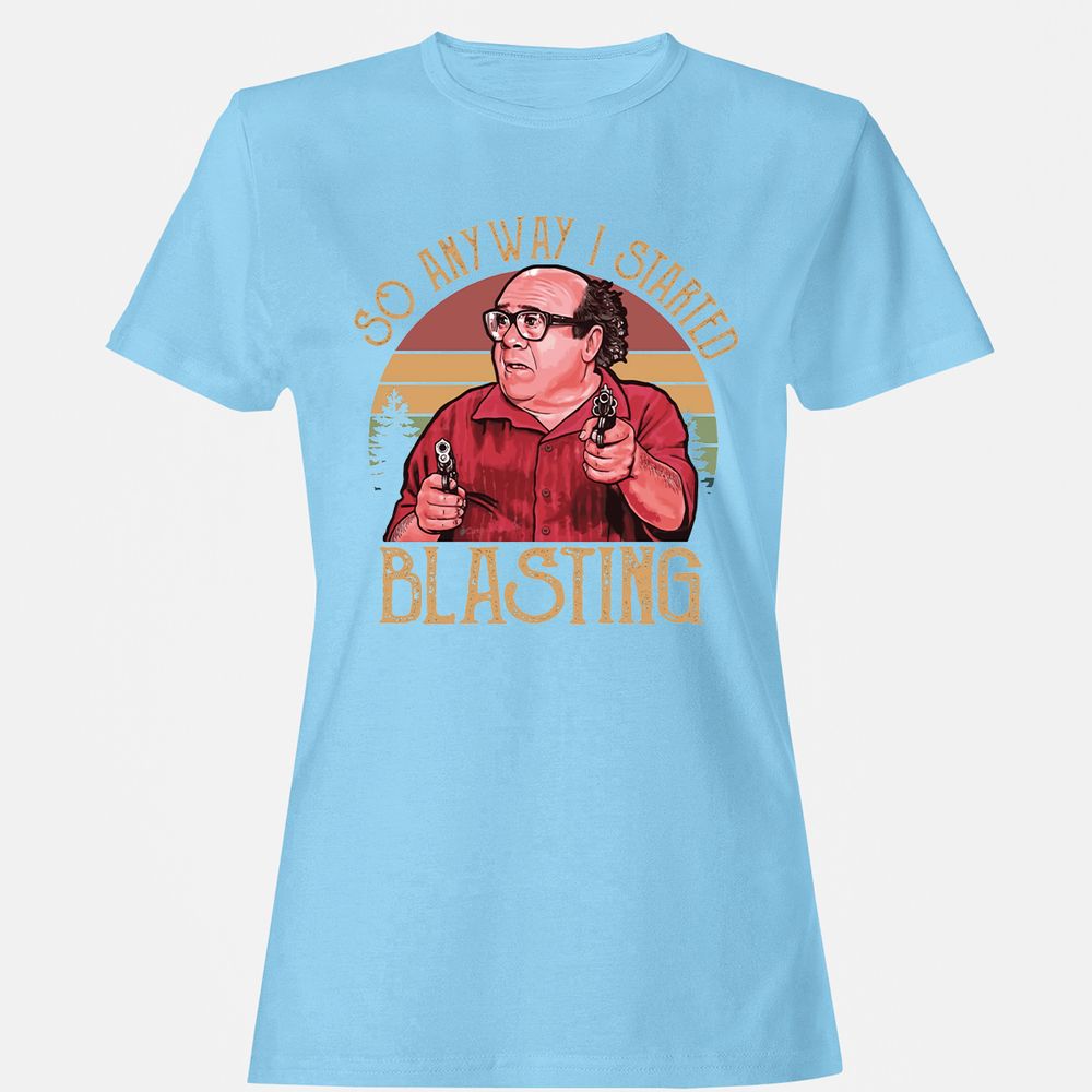 Women's T-Shirt - P7T9UQVL - Light Blue - 8