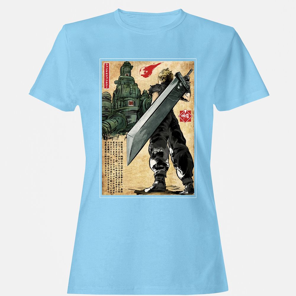 Women's T-Shirt - G7PZZUL3 - Light Blue - 8