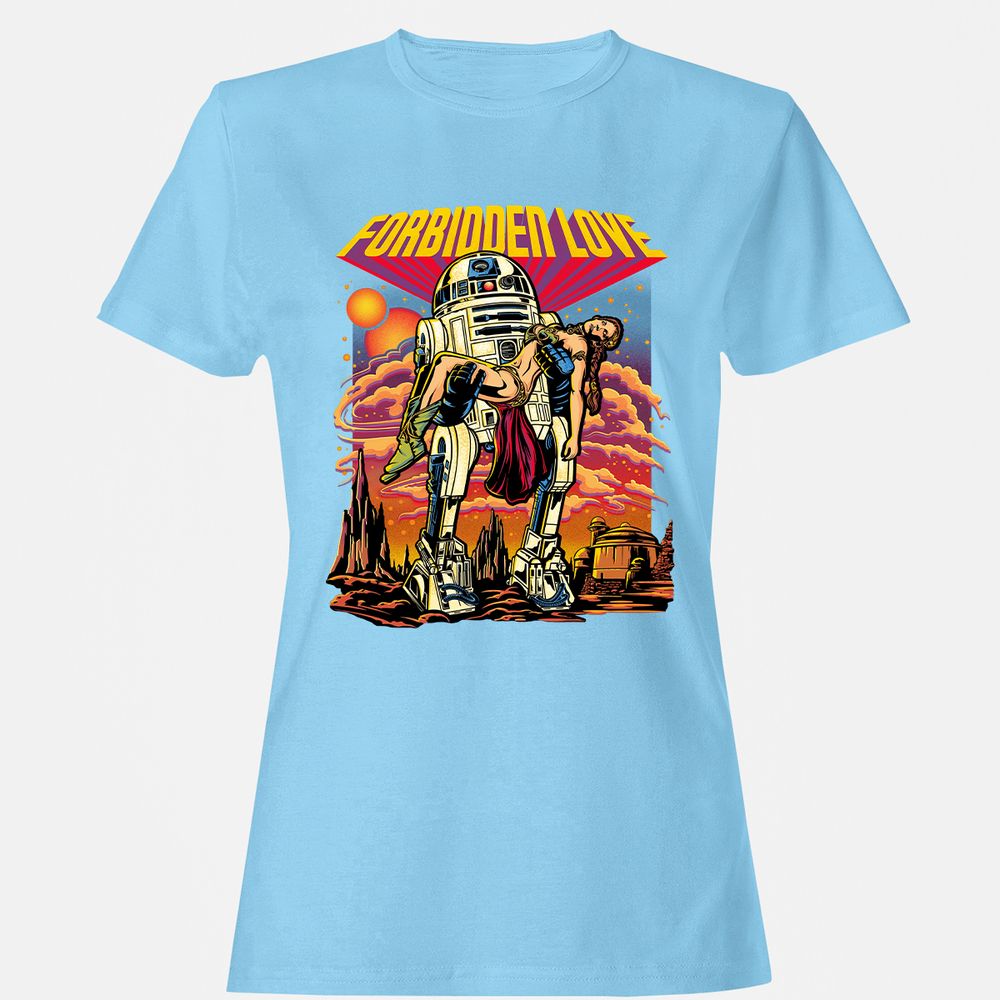 Women's T-Shirt - F2YG2X7Y - Light Blue - 8