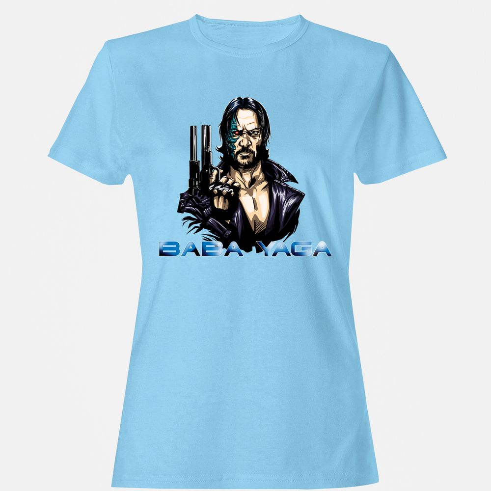 Women's T-Shirt - 4JQEEUAQ - Light Blue - 8