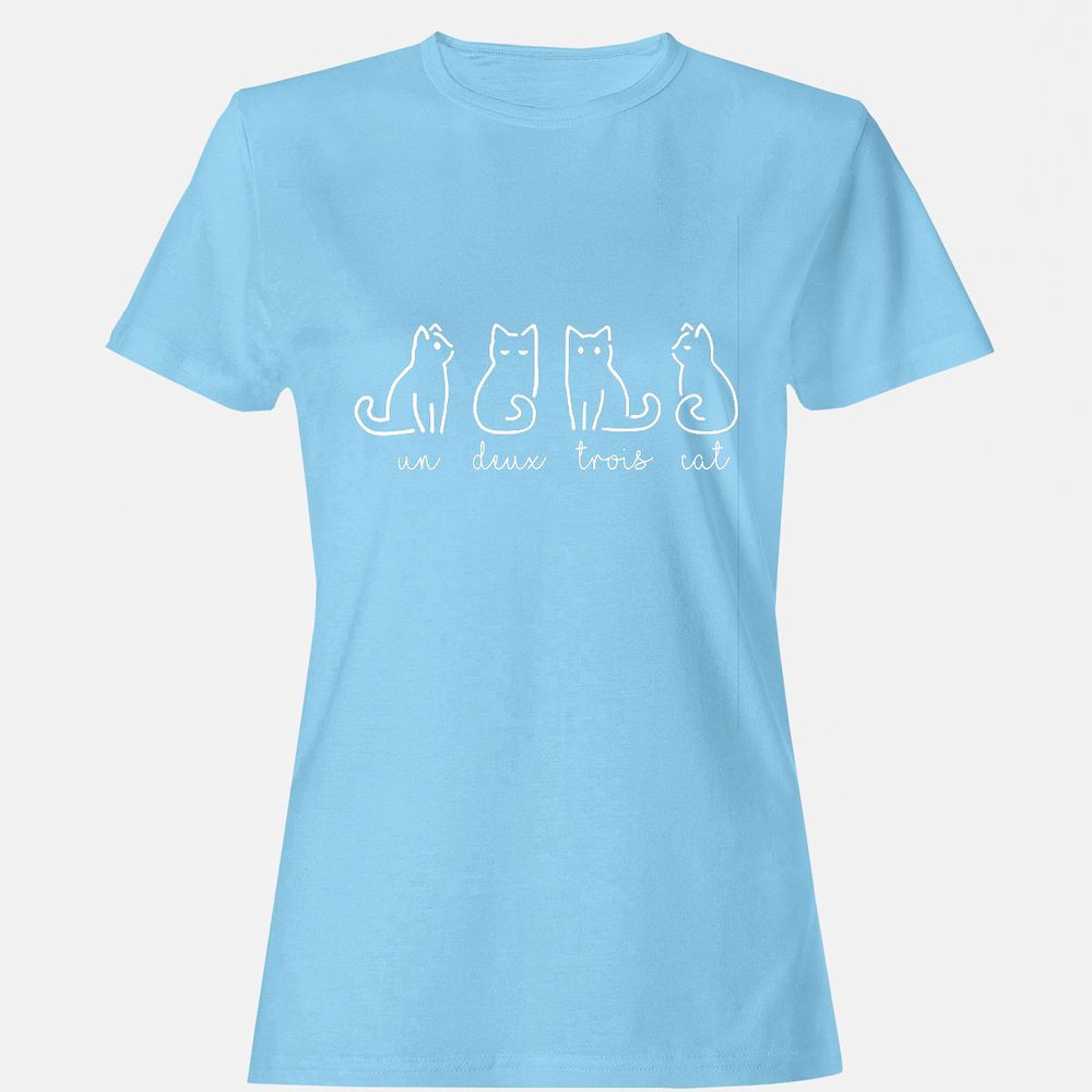 Women's T-Shirt - QFMMNEUU - Light Blue - 8