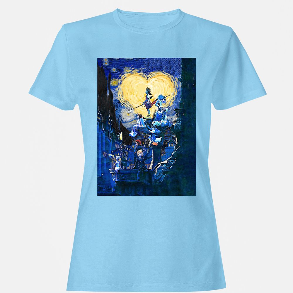 Women's T-Shirt - KF2GG6R9 - Light Blue - 8