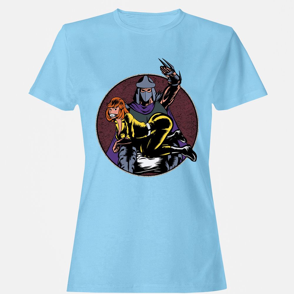 Women's T-Shirt - QZ6C8ENR - Light Blue - 8