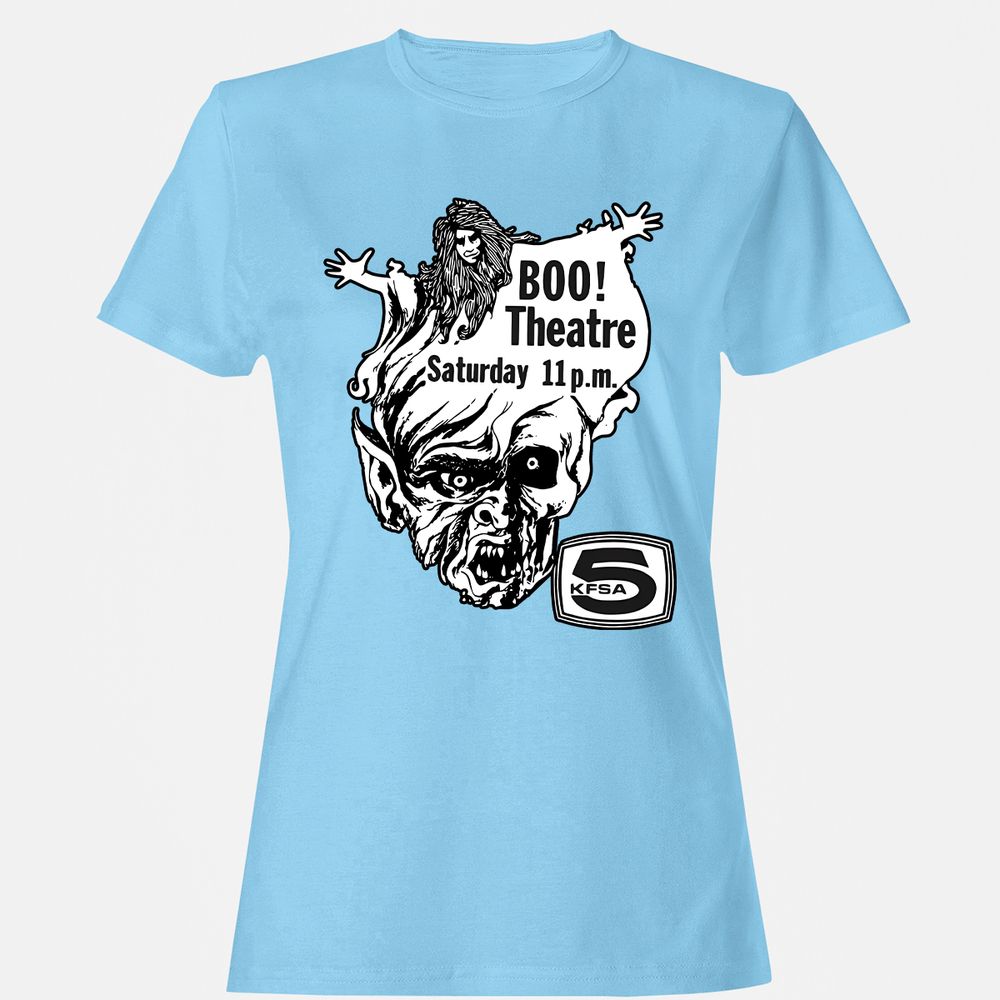 Women's T-Shirt - K5X9P1D4 - Light Blue - 8