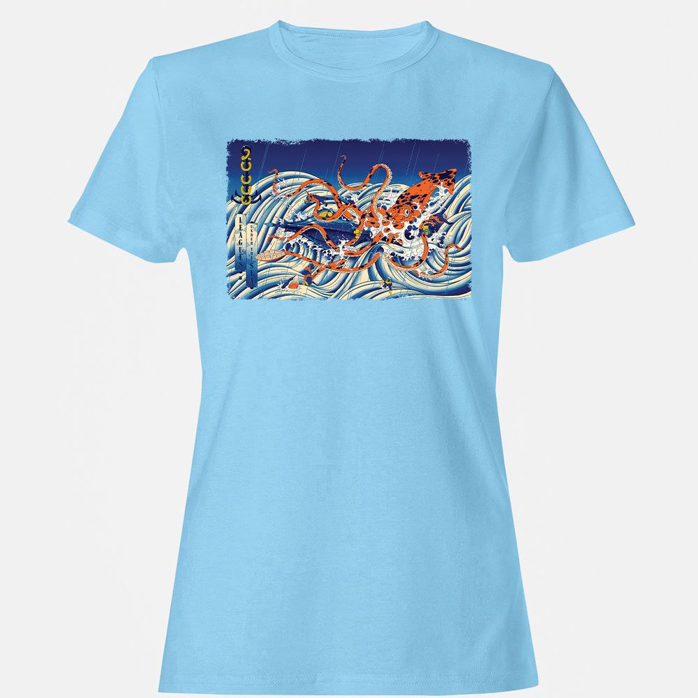 Women's T-Shirt - WXGEWKJG - Light Blue - 8