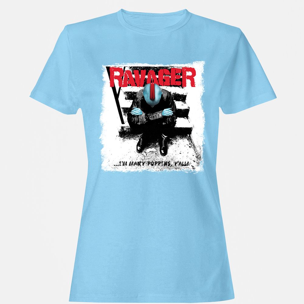 Women's T-Shirt - E72ENH9C - Light Blue - 8
