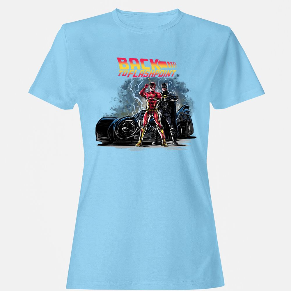 Women's T-Shirt - V7JKSTLU - Light Blue - 8