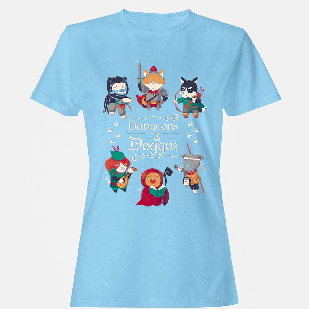 Women's T-Shirt - L5GGFM1K - Light Blue - 8