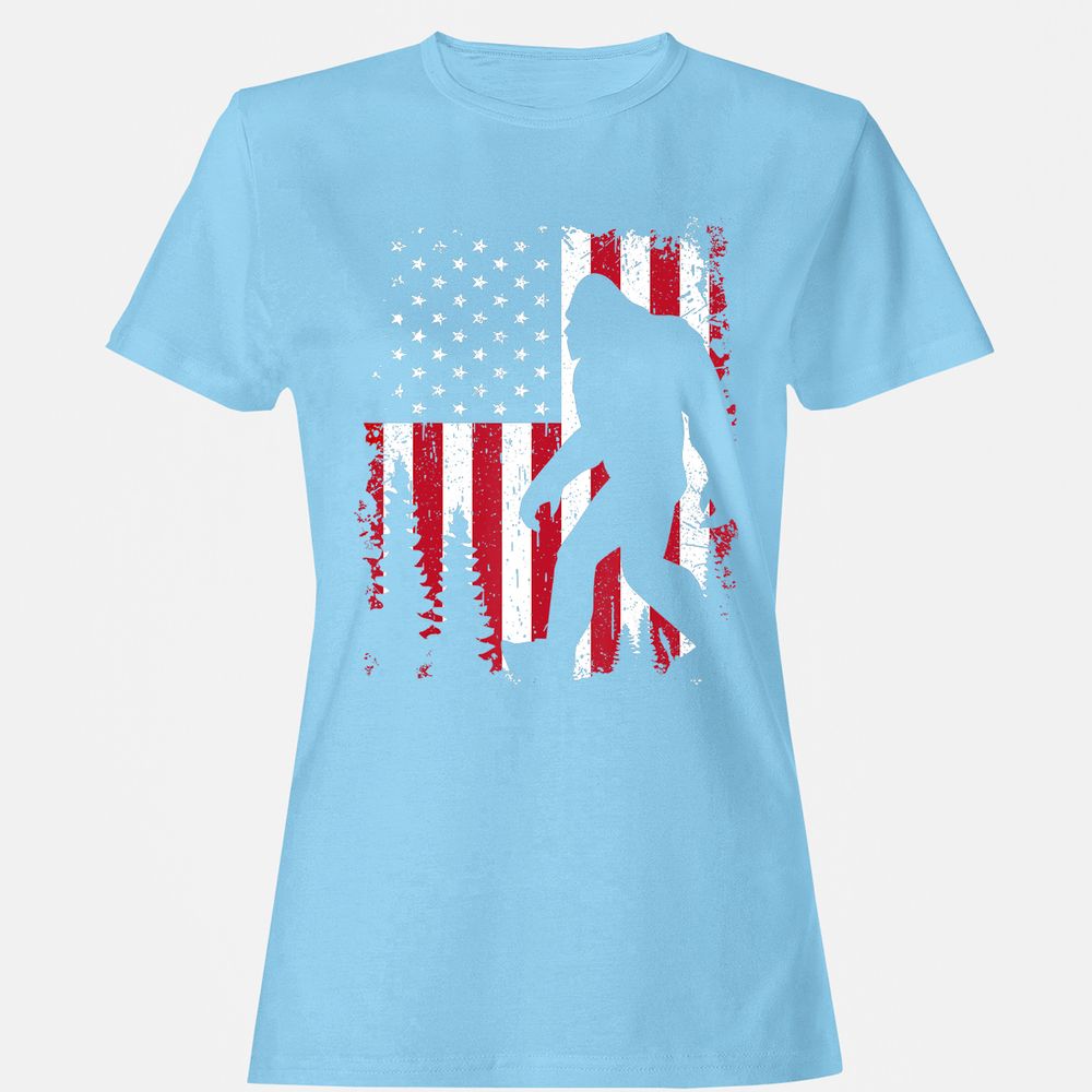 Women's T-Shirt - W4QFYJDD - Light Blue - 8