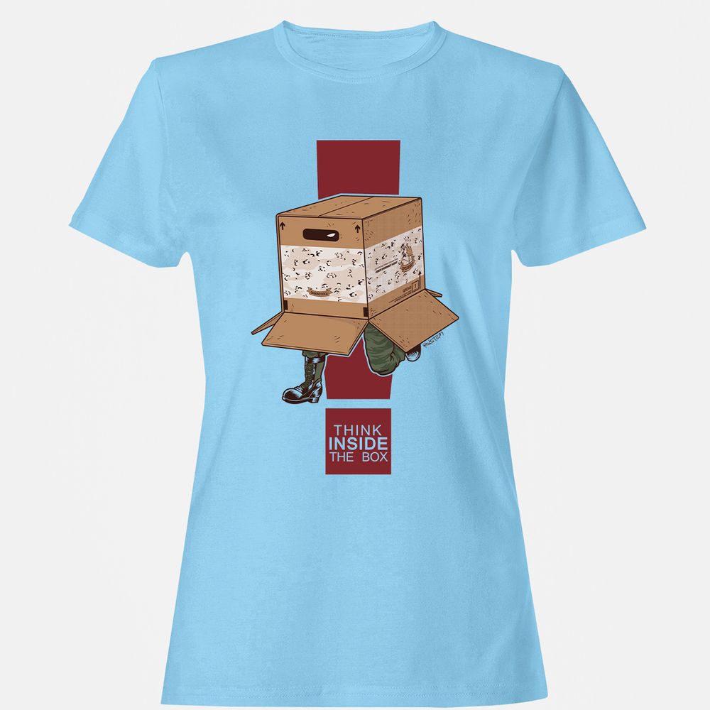 Women's T-Shirt - 8GAHCQYN - Light Blue - 8