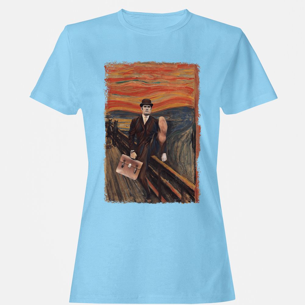 Women's T-Shirt - XUJ7U8VM - Light Blue - 8