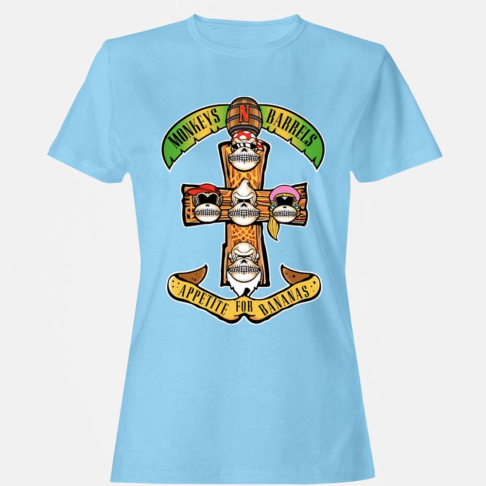 Women's T-Shirt - XZMLWN6G - Light Blue - 8