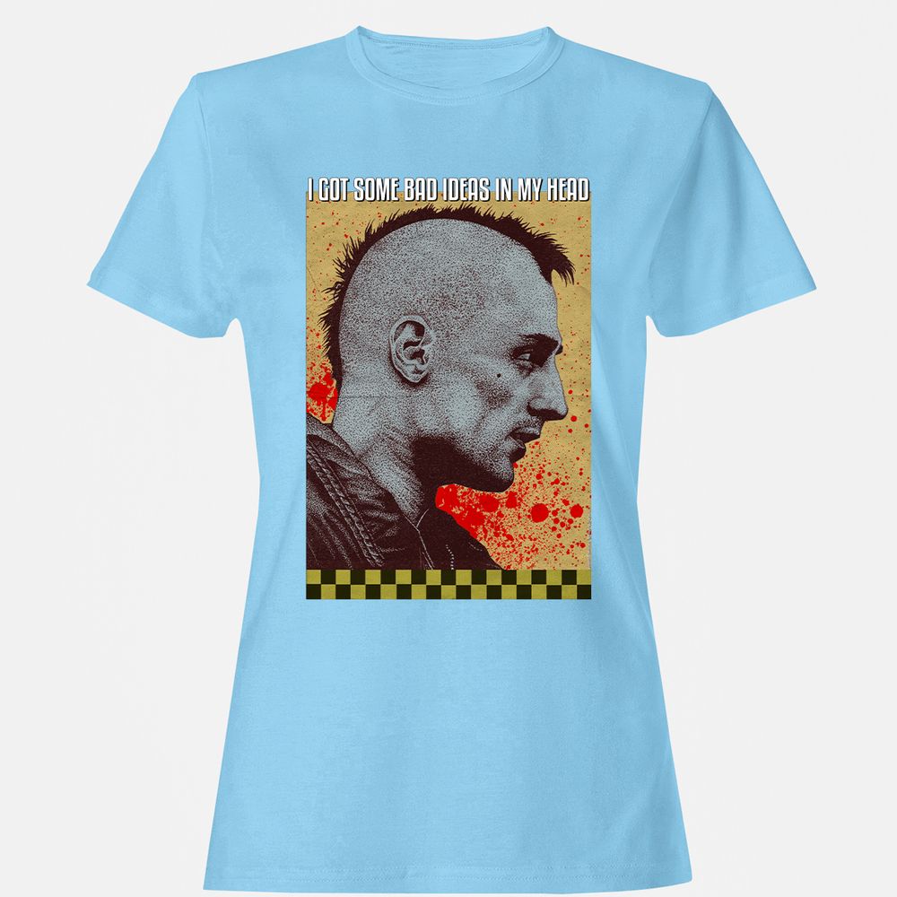 Women's T-Shirt - Q286XVZE - Light Blue - 8